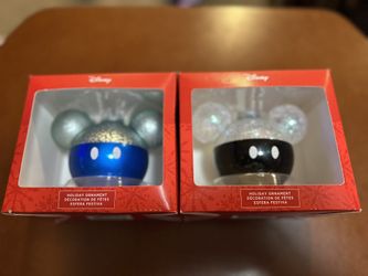 Mickey Mouse Glass Ornaments 