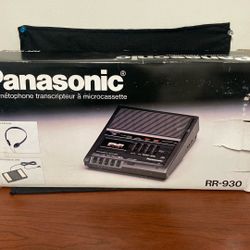 Panasonic Microssette Transcriber - New