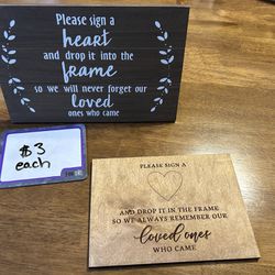 Wedding Guest Book Signs 