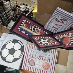 Sports wall decor