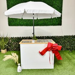 Foldable Tables Portable Carts Mobile Catering Services Events Parties Charcuterie Cart Snack Bar Made To Order New Trays & Umbrella Not Included 