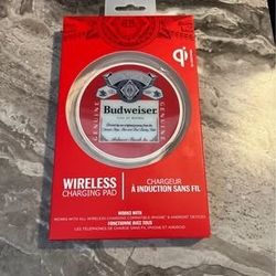 new sealed Budweiser wireless charging pad
