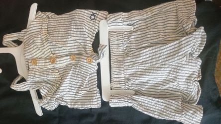 12M baby grl 2piece Calvin kline summer outfit
