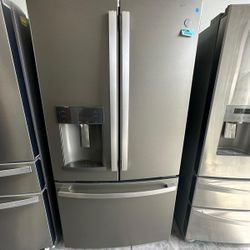 Silver GE Refrigerator Fridge Including Warranty!