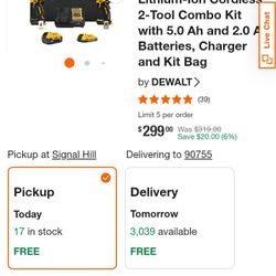 DeWalt Drill And Battery Set ''Atomic Compact Series''