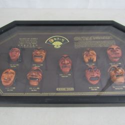 Masks Of Korea Traditional Face Masks Shadow Box Wall Decor Kwang Chun



