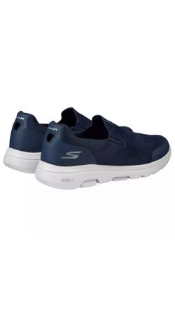 Skechers Men's Go Walk Shoes Navy Blue Ultra Go Cushioning New Free Shipping