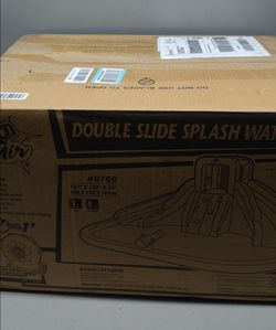 Inflatable Double Slide Splash Water Park