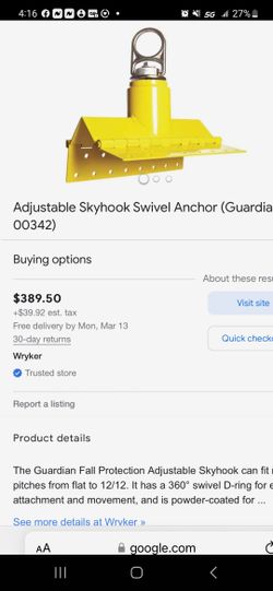 Gaurdian Fall Arrest Sky Hook