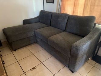 Sectional and bed sofa with storage