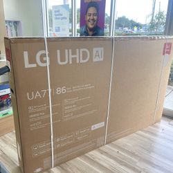 LG 86” Inch  UHD Smart AI TV Brand New Finance It Today No Credit Needed! $10 To $99 Down To Take It Home! 