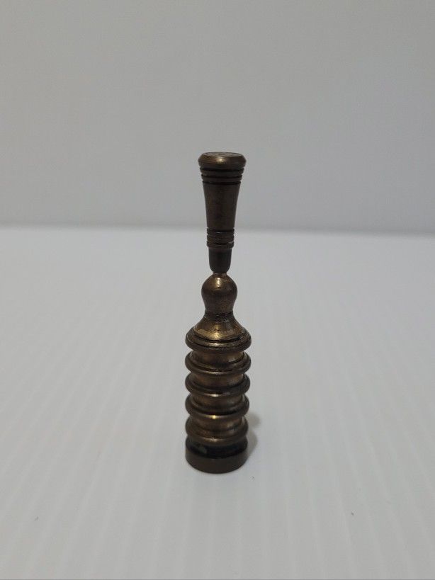 Vintage King Piece Brass Chess Set Mid 20th Century Hans Teppich, Israel - Gold