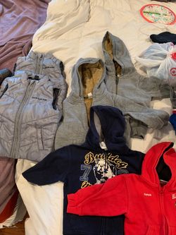 Boys size 3t zip up hoodie sweaters and vests each $4