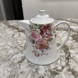 Lovely Floral Teapot 8 Inche Tall  9 Inche Wide 