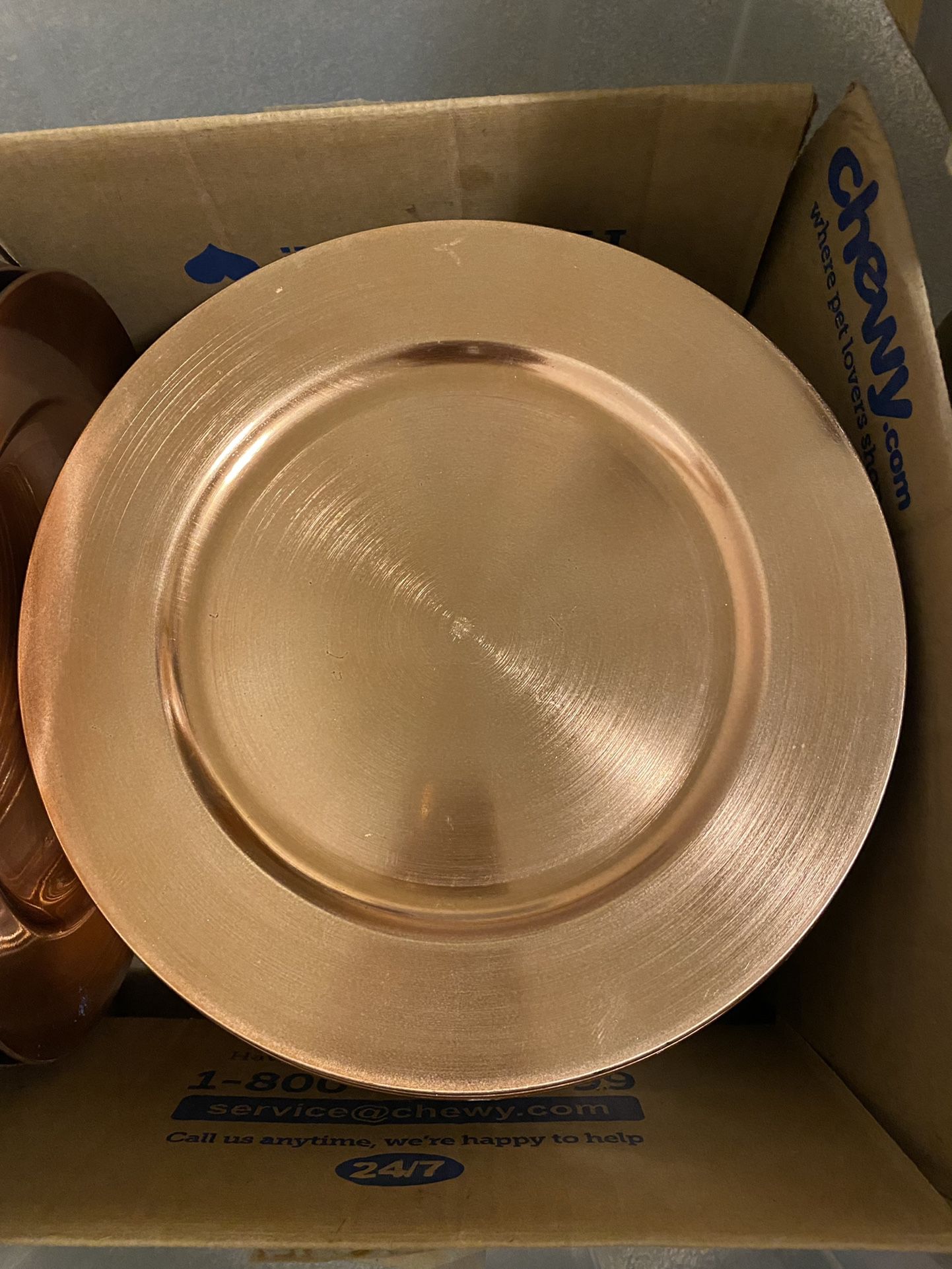 Rose Gold Charger Plates *PENDING*