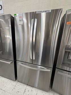 LG 27cu ft counter depth max French door refrigerator with internal water dispenser