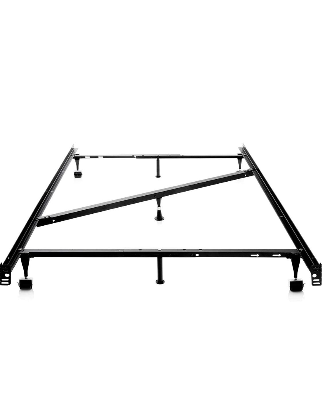 New in box, MALOUF Structures Heavy Duty Adjustable Metal Center Support and Rug Rollers bed frame, Queen, Full XL, Full, Twin XL, Twin! Awesome Deal