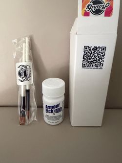 Armor etch glass etching cream and brush set