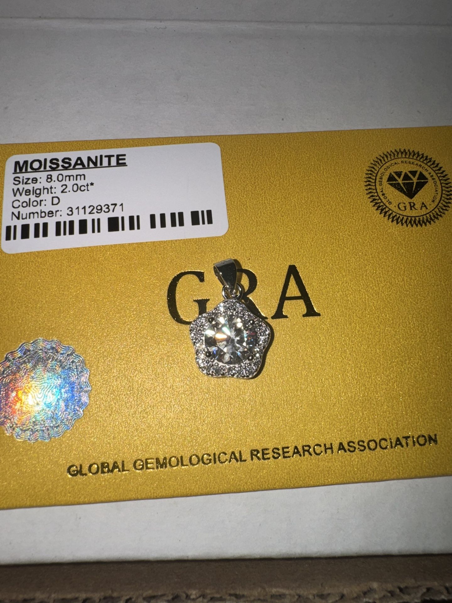 BLACK FRIDAY SALE Stunning Moissanite Pendant