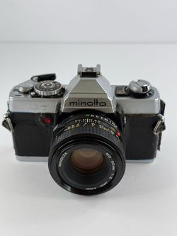 Minolta XG-7 35mm SLR Film Camera w MD 50mm f/2 Lens Tested