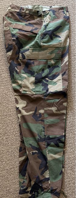 military combat camo trousers