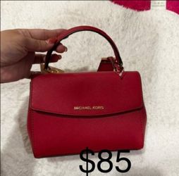 Michael Kors Red Mini Satchel Handbag