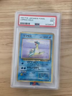 PSA 9 Lapras Holo 1997 Japanese Fossil #131