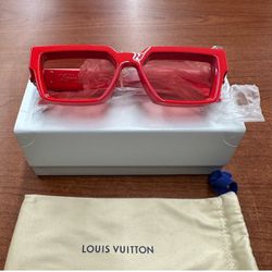 Louis Vuitton 1.1 Millionaires Sunglasses Red Brand New With Box & Dust Bag