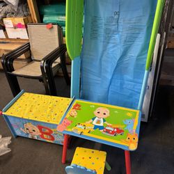 New Coco Melon Toddler Bed Table Chair And Storage Bin 