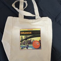 Larry June Orange Print Pop Up Bag 