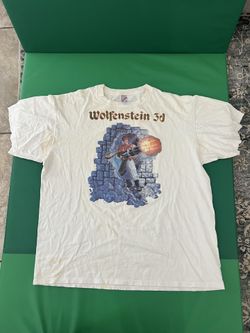 Vintage 1993 Wolfenstein 3D 3-D Shirt t-shirt Apogee ID Software XL Big Box PC