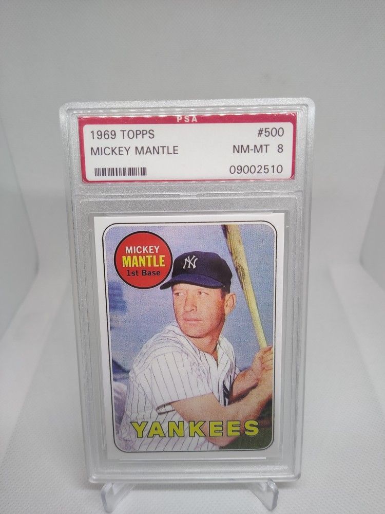 1969 Topps Mickey Mantle PSA 8 Replica Reprint (READ!)