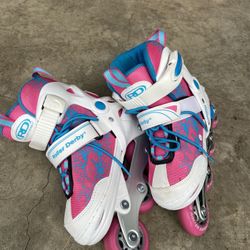 Girl Kid Adjustable Roller Skate
