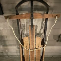 Old Wooden Pull Sled 