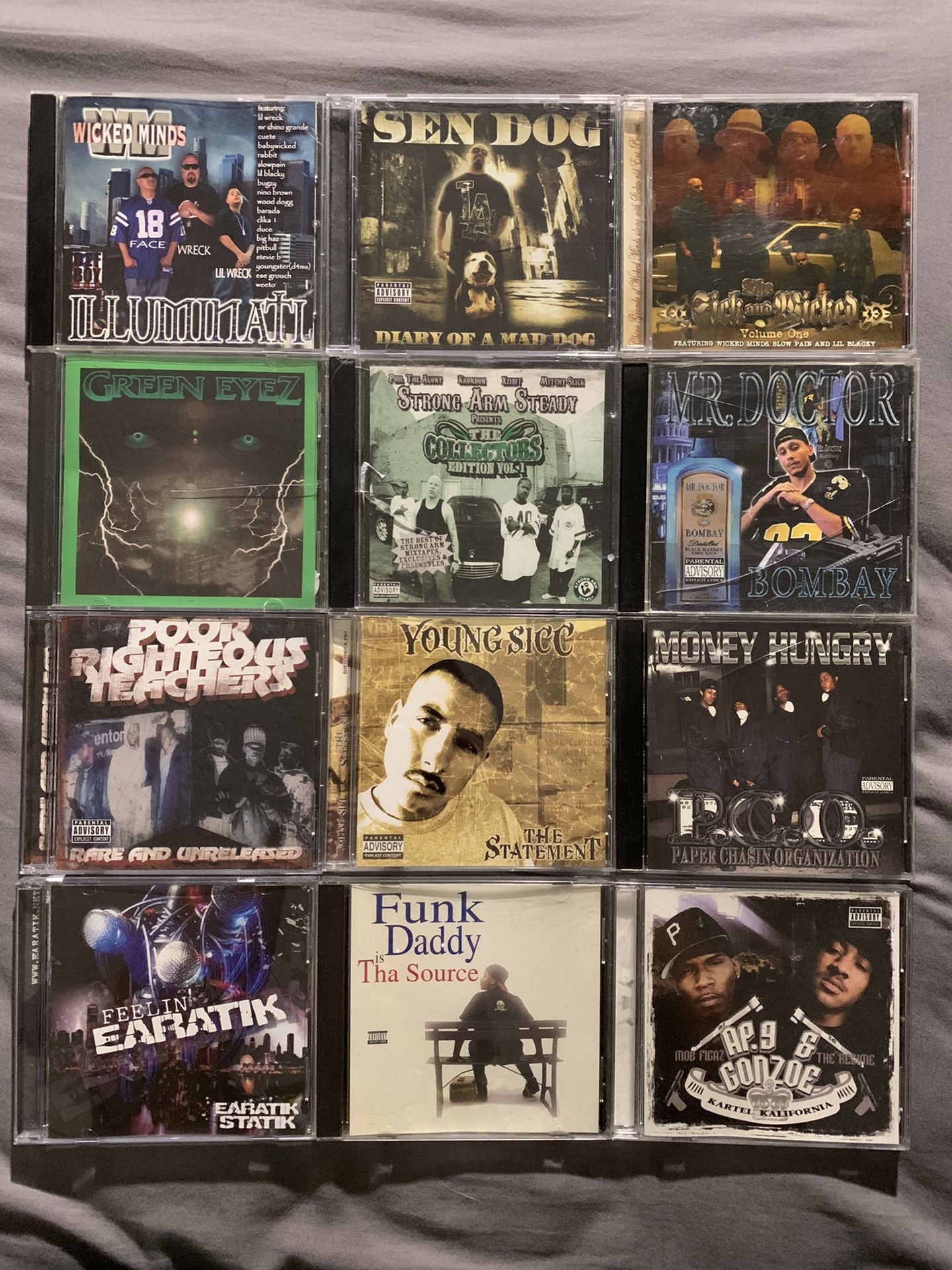 Rare out of print hip hop rap gangsta rap g funk music cds