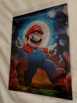 Mario 3d lenticular poster