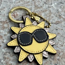 Vintage Coach Sunshine Charm accessory keychain