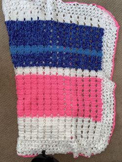 Handmade crochet crib bedding