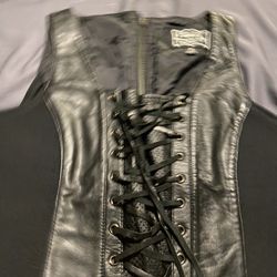 Womens Medium Leather Vest