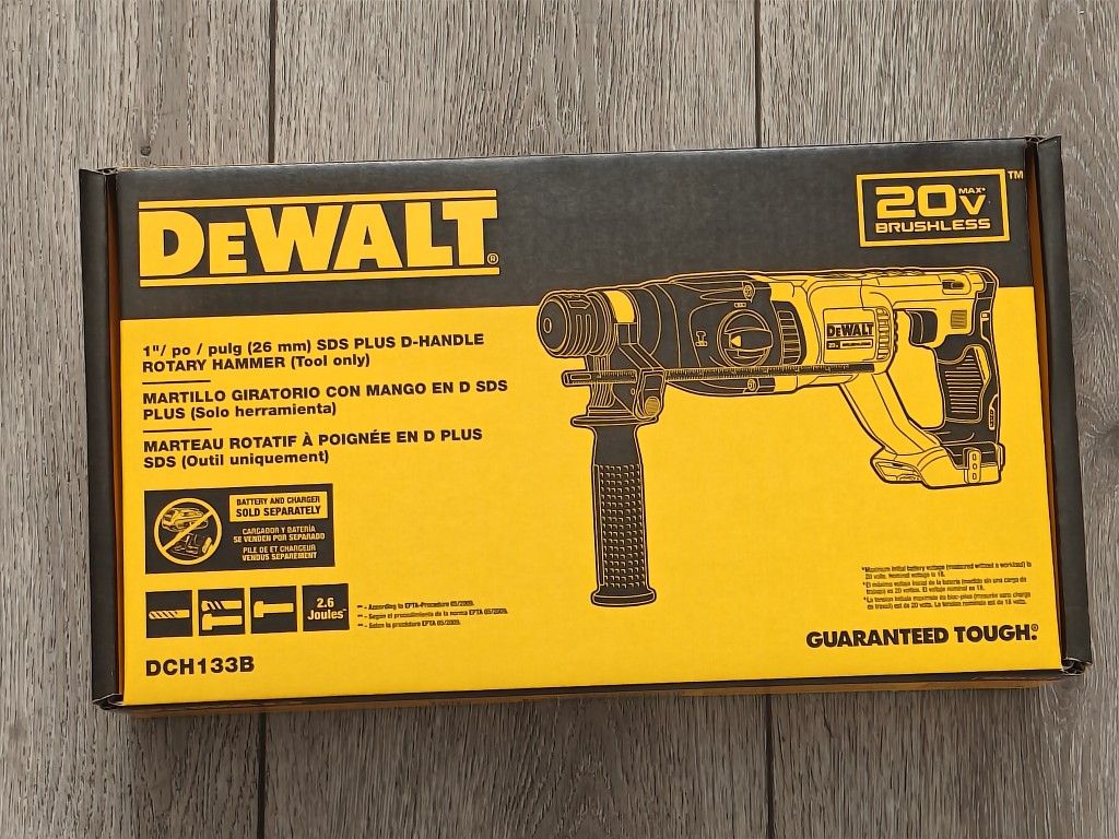 DEWALT DCH133B 20V Max XR Rotary Hammer Drill NEW