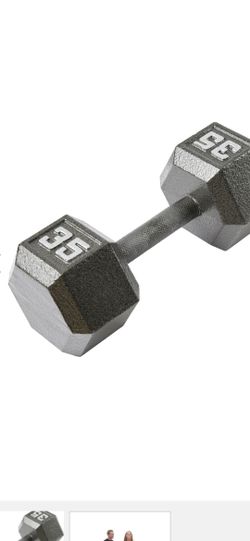 1 single 35lbs dumbbell I use like two times only