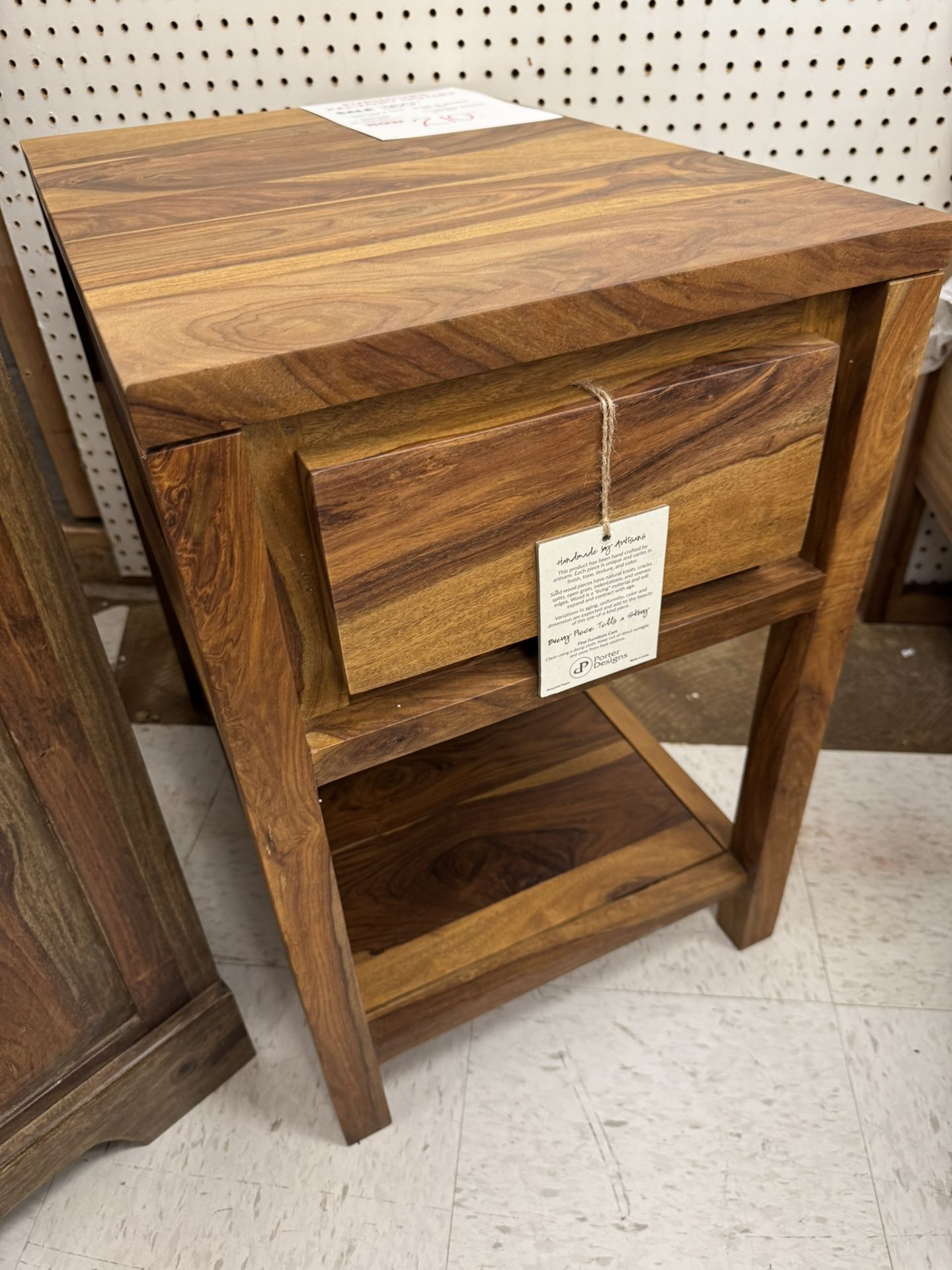 Solid Sheesham Wood Recliner Table