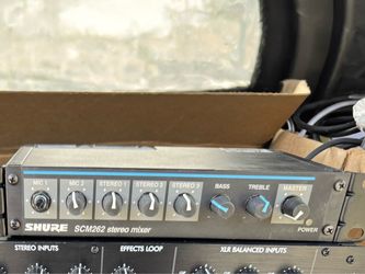 Shure SCM262 Professional Stereo Mixer w/ Rack Mount