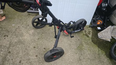 Clicgear 3.5 Plus Golf Pull Push Cart Black, 3-Wheel, Brake, Folding