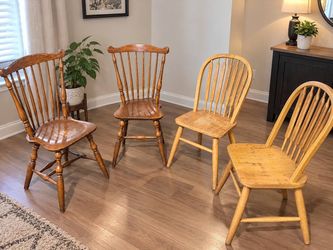 wooden chairs