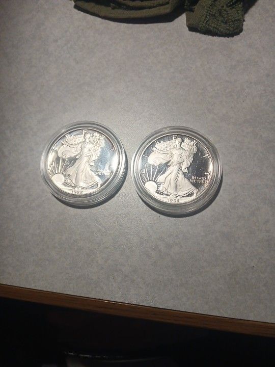 1986 Silver Eagles