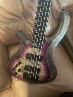 Schecter Guitar Research Riot-5 Left-Handed 5-String Electric Bass Aurora Burst