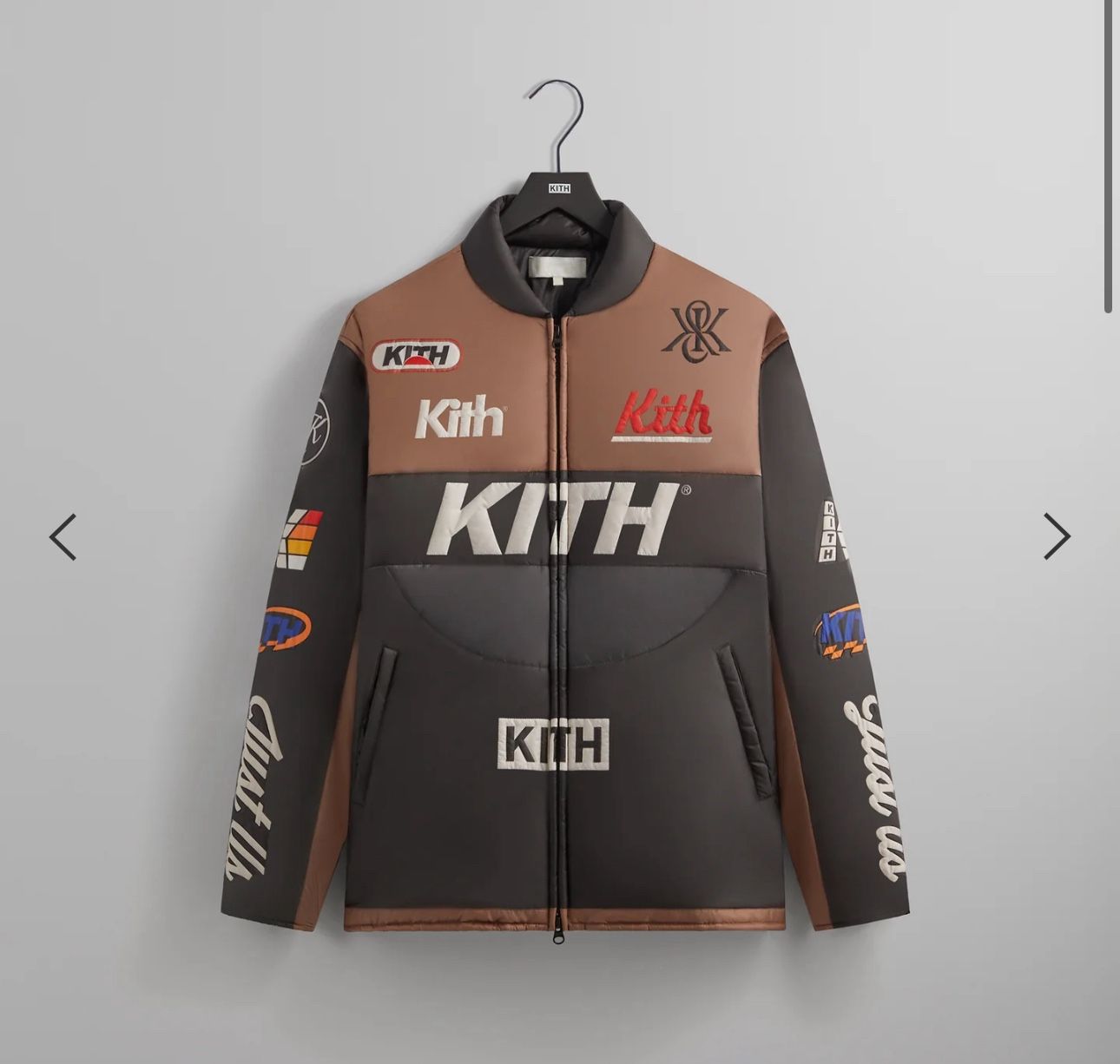 Kith Full Zip Brixton Puffed Shirt Jacket