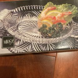 Mikasa Glass Plate In It’s Original Box Never Used