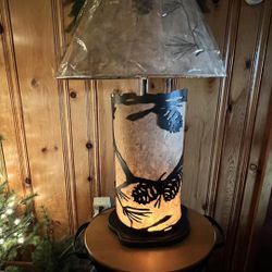 Large Pine Cone Lamp W Night Light